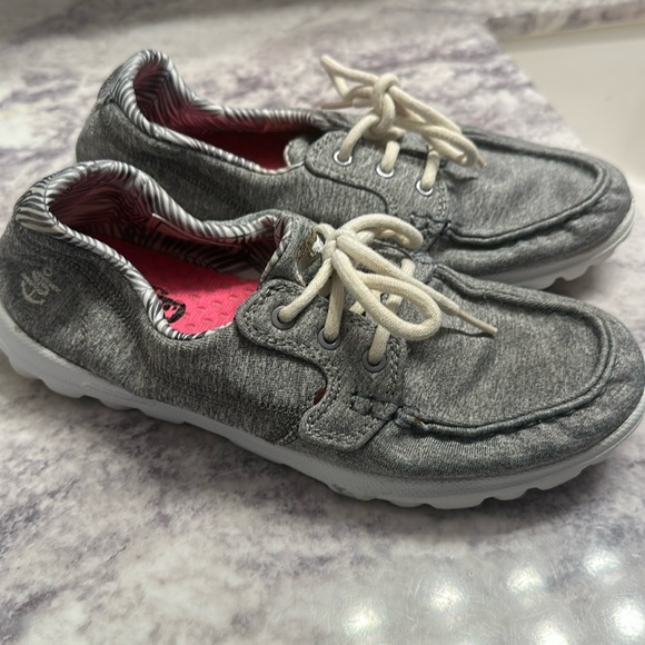 Skechers Shoes - Skechers On The Go Tide Womens 6.5 Charcoal Gray Casual Lace Up Boat Shoes